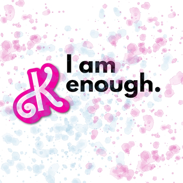 I am Enough SVG image | T-shirt print idea for kids | Print PNG PDF Instant Download