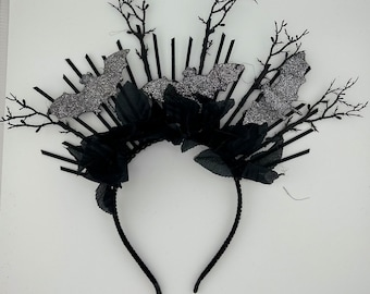 Gothic, Halloween Crown with bats
