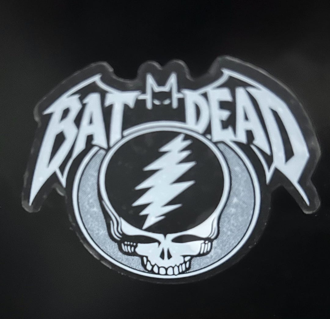 Bat Dead 3 Inch Clear Sticker / Bat Dead / Grateful Dead and Co Sticker ...