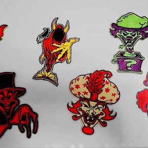 ¡Juego completo de cartas Joker! / Parche termoadhesivo de ICP de 5 pulgadas de alto / Parches Juggalo / Original 6