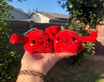 Red Crochet Crab | Cute Small Amigurumi Crab