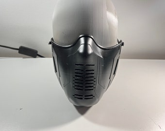 Winter Solider (Bucky Barnes) Wearable Mask.   *Shapes to face with a heat gun/hair dryer*