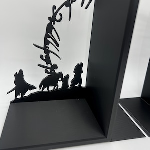 LOTR-boekensteunen, Hobbit & Fellowship-silhouet, fantasy-boekenplankdecor, LOTR-cadeau voor boekenliefhebbers afbeelding 4