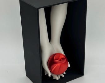 Apple of Temptation Book Nook | Donkere fantasie romantiek | Gotisch boekdecor | Verboden liefde| Boekenplankdiorama
