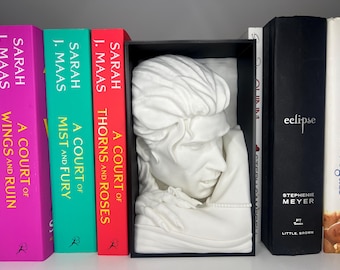 Cantinho de Leitura Vampírico, Decoração Romântica Sombria, Decoração de Estante Literária Impressa em 3D, Presente Assustador para Leitores