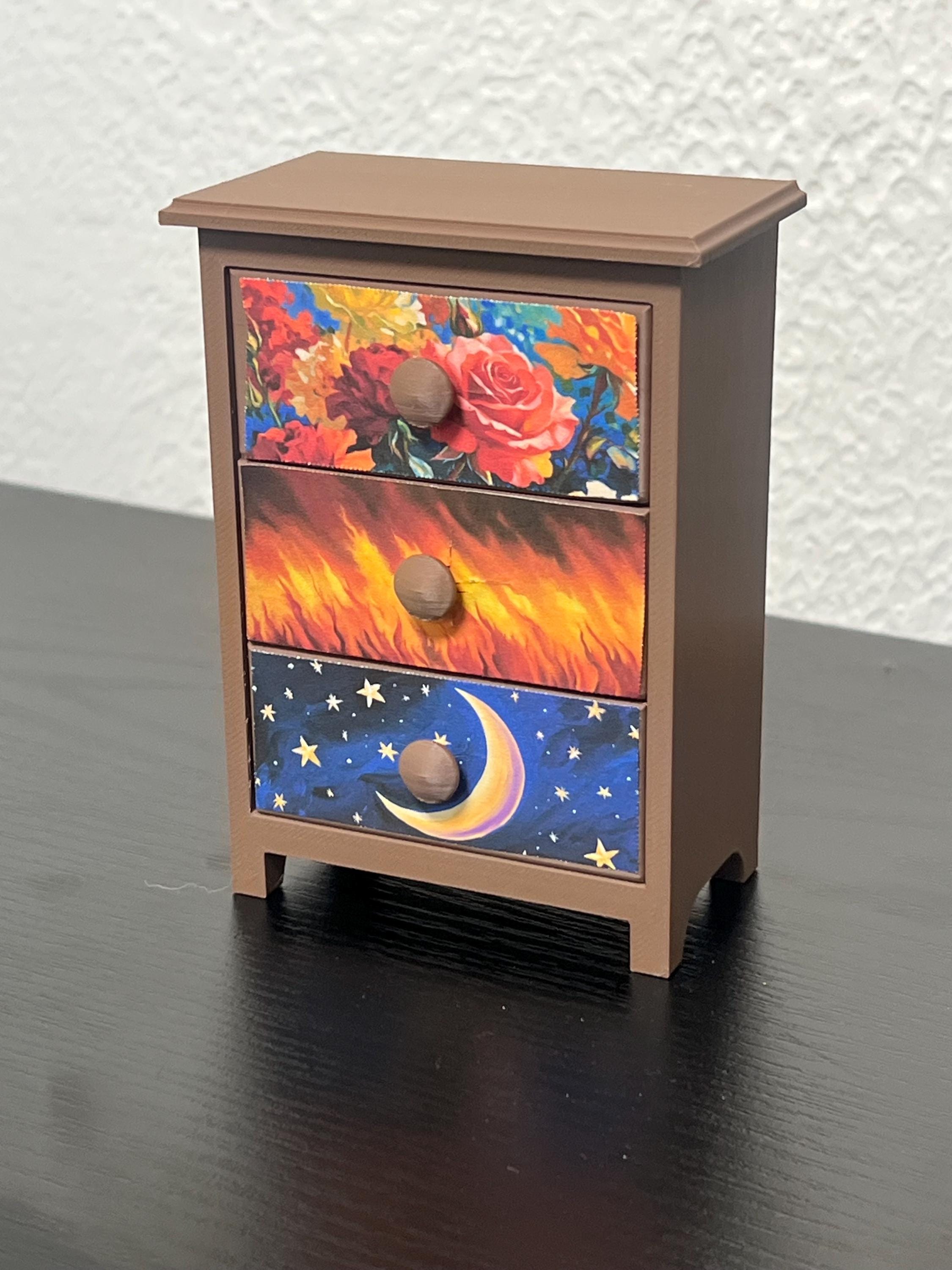 Feyre’s Dresser miniature- inspiried by ACOTAR - A Court of Thorns and Roses.