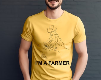 I'm a Farmer, GPU Mining Farm, Tech Joke shirt, Crypto Farm, Unisex Softstyle T-Shirt