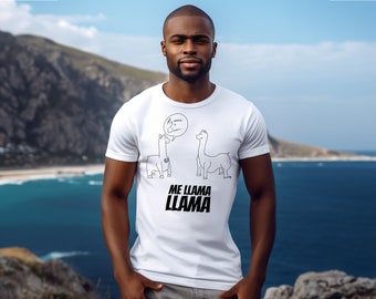 Me Llama Llama Humurous Tee, Punny Shirt, Llama Lovers Gift Shirt, Funny T-Shirt, Spanish Teacher Shirt, Unisex Softstyle T-Shirt