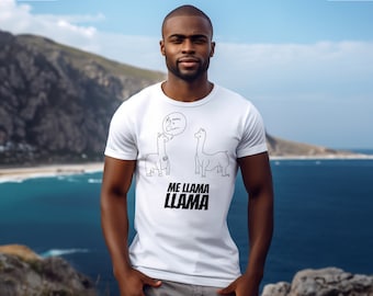 Me Llama Llama Unisex Softstyle T-Shirt, Llama Lovers Gift Shirt, Funny T-Shirt, Spanish Pun Shirt, Spanish Teacher Shirt