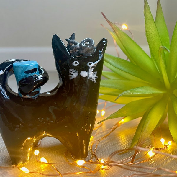 Various Ceramic Cats