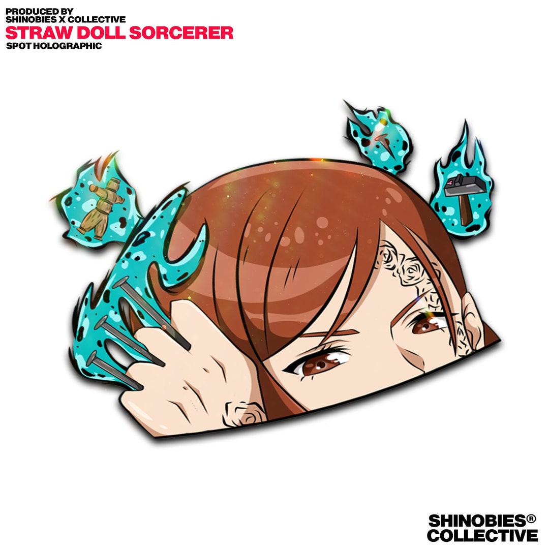Straw Doll Sorcerer Peeker SPOT HOLO Anime Car Decal Etsy
