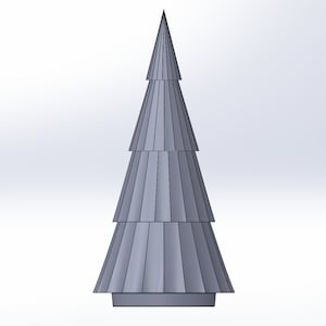 Weihnachtsbaum - Stapelbare 4-Teilige - 3D-Datei - .stl für den 3D-Druck