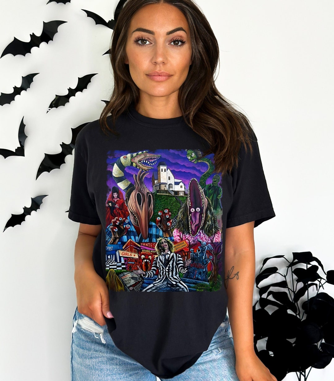 Vintage Beetlejuice Shirt, Beetlejuice Decor, Halloween Shirt