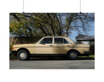 Cream 1984 Mercedes Benz 240D Frohmader Photography Poster