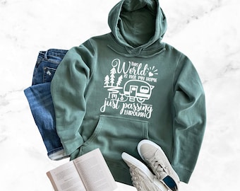 Christian Hooded Sweatshirt, Midweight, This World is Not My Home,  I'm Just Passing Through Hebrews 13:14
