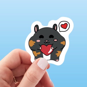 Hamster Love Vinyl Sticker