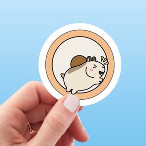 Running Hamster Wheel Vinyl Sticker