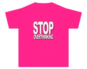 Stop Overthinking Baby Tee, Y2k Fashion, Trendy Baby Tee, Cute Graphic, Perfect Gift For Y2K