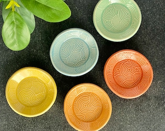 Circular Textured Dish | Jewelry Dish | Ring Dish | Handmade Pottery ...