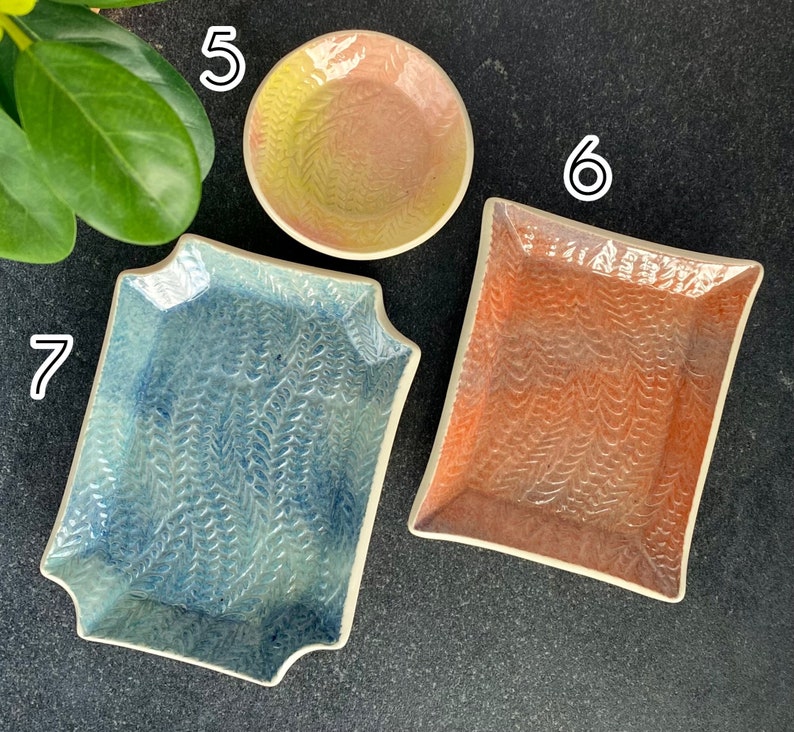 Tiedye Textured Dish Jewelry Dish Trinket Tray Ring Dish Handmade