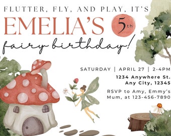 Fairy Birthday Invitation
