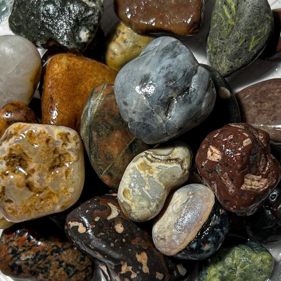 Vary Small Rocks Lake Superior SMALL Rocks Bulk 1.5 Lb, Mixed Beach Stones for Tumbling ...
