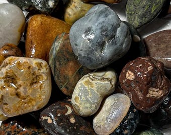3 - 11 LBS Madagascar Mix | Tumbling Rough Rocks From Madagascar Wholesale Raw Crystals