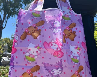 Kawaii Foldable Shopping Bag, Eco Friendly Bag