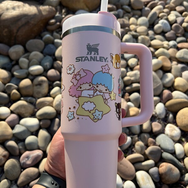 Custom Stanley 30oz Tumbler Twin Kitty Friends, Stanley Cup Graduation Gift, All Occasion Gift