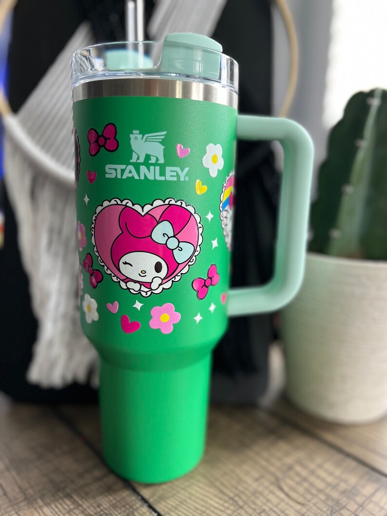 40oz Stanley Tumbler, HK Friends Tumbler, Hello Kitty Inspired Stanley, Valentine
