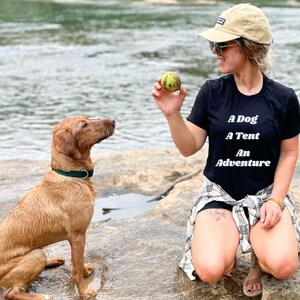 A Dog A Tent An Adventure shirt, Dog Mom Clothing, Granola Girl, Granola Girl Clothing, Granola Girl Gift, Granola Girl Aesthetic