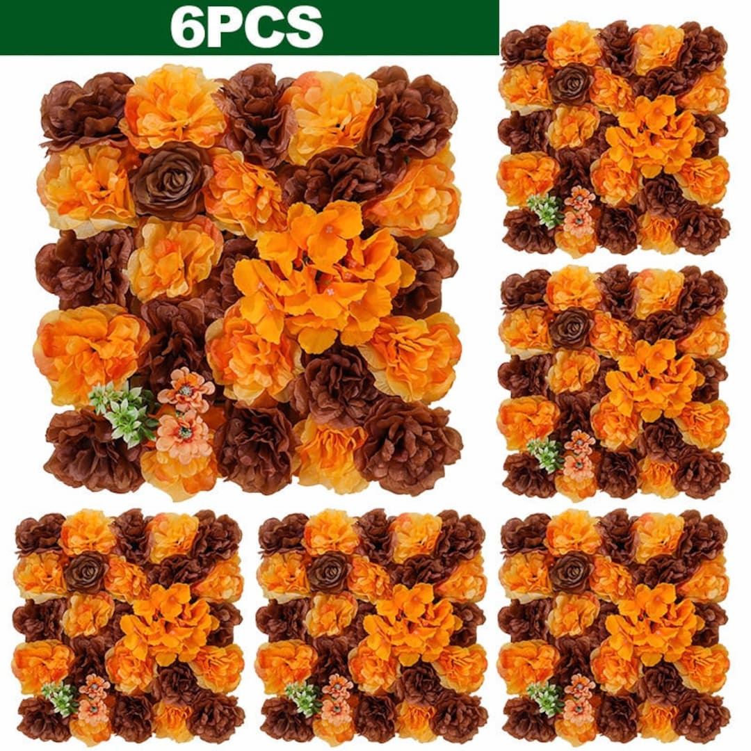 Artificial Flowers Wall Panel 3D Flower Backdrop Faux Roses Etsy