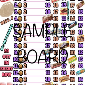 Pack of 5 ( 1in/2in ) Bingo Boards