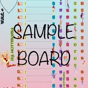 Pack of 5 ( 1in/2in ) Bingo Boards