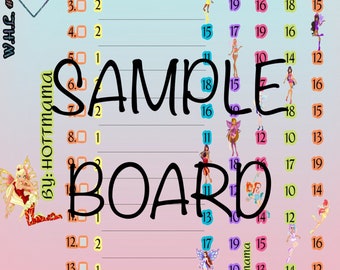 Confezione da 5 (1 pollice/2 pollici) tabelloni del bingo