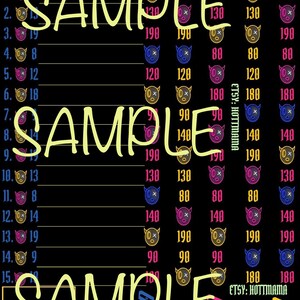 200 Multie Payout Little Devils Bingo Board