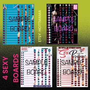 Pack of 4(Sexy) Bingo Boards
