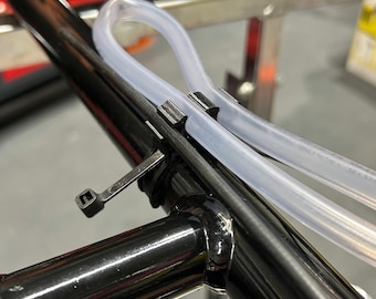 Clips para chasis de cable de gasolina y línea de combustible doble para karts: compatibles con KZ2 y línea de retorno.