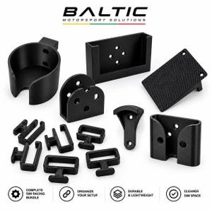 Sim Racing Cockpit Tillbehörspaket för Aluminiumprofilriggar – 7-delat Organizer Set