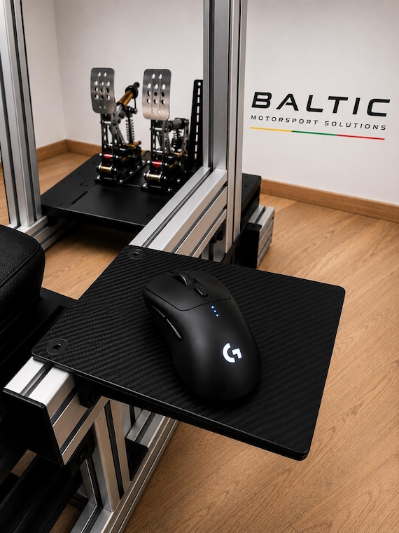 Sim Racing Mouse Pad - Custom 3D Printed Plastic Design