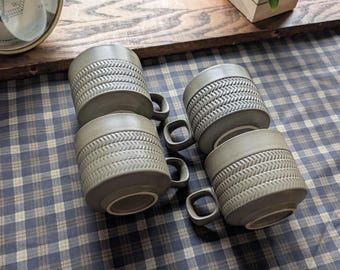 Denby Stoneware Chevron Mugs