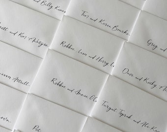 Wedding Envelopes, Envelopes for Invitations, Envelope Addressing, Wedding Invites, White Envelopes, Personalised Calligraphy, Minimalist