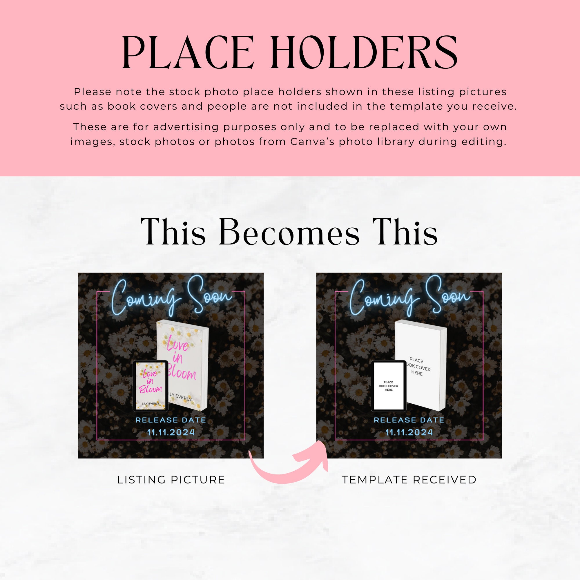 Instagram Templates for Romance Authors Canva Template Editable Canva ...