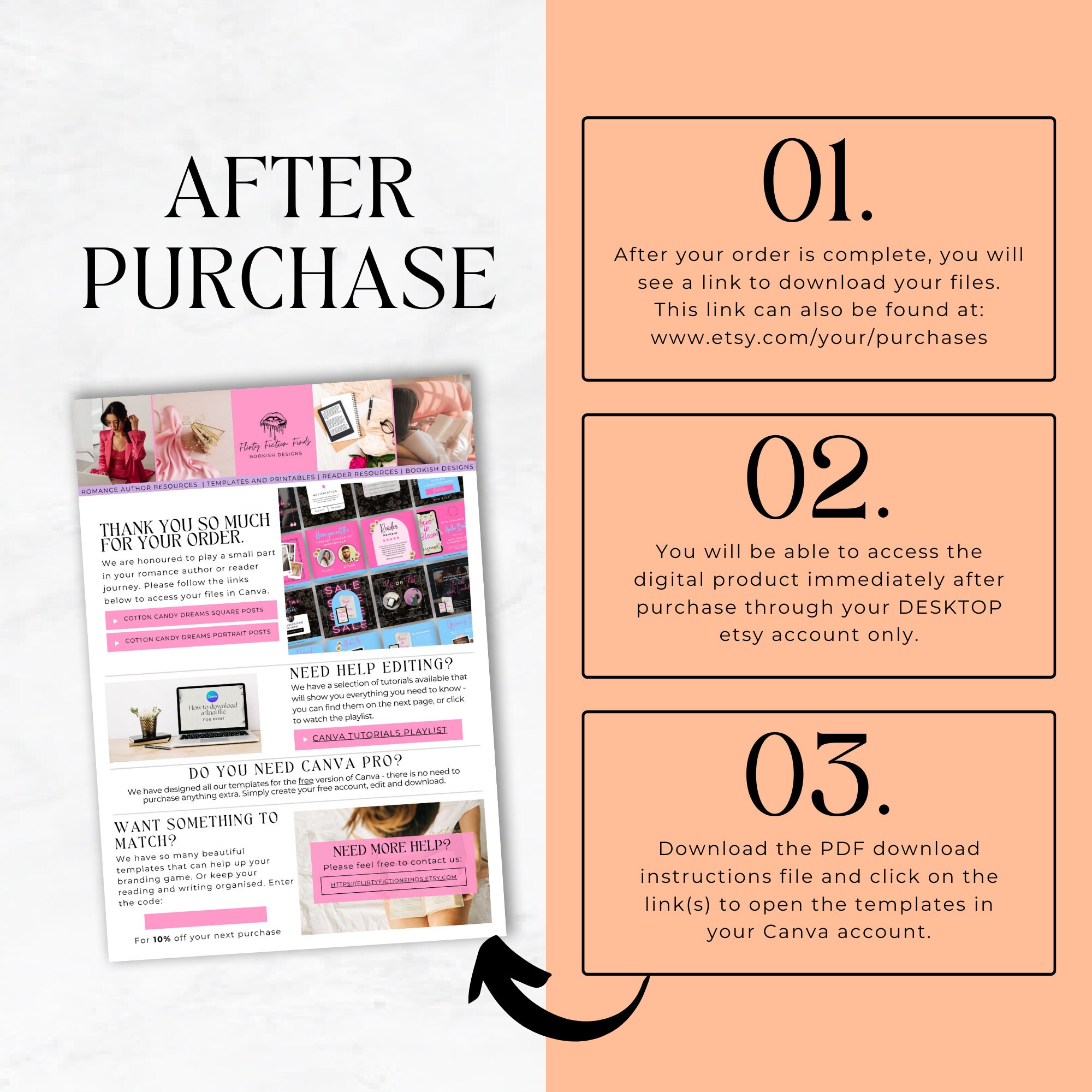 Romance Author Canva Template | 25 Instagram Posts for Romance Writers ...