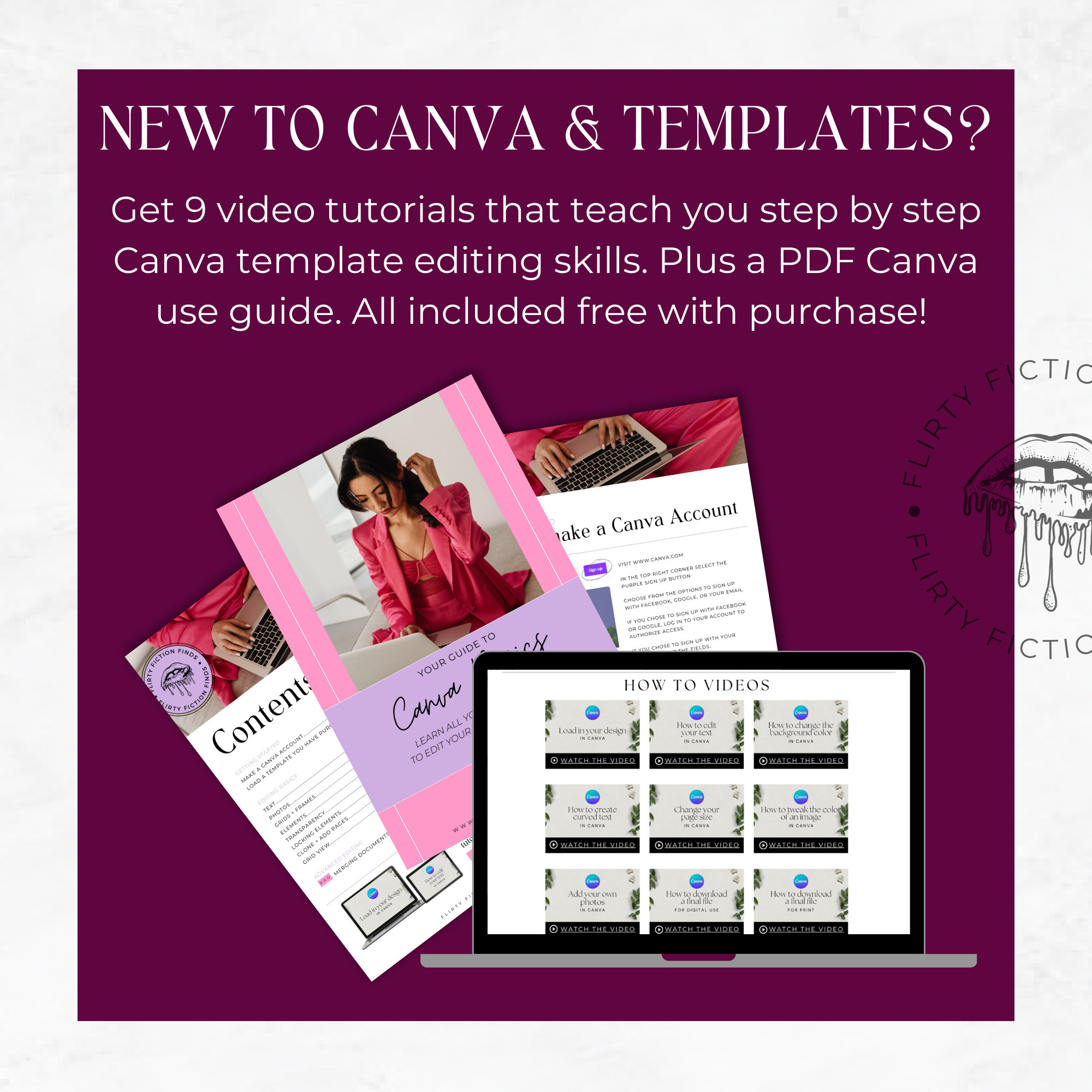 Instagram Templates for Romance Authors Author Canva Template Editable ...