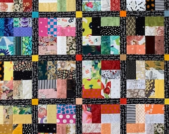 Scrappy Unfinished Quilt Top (flimsy)