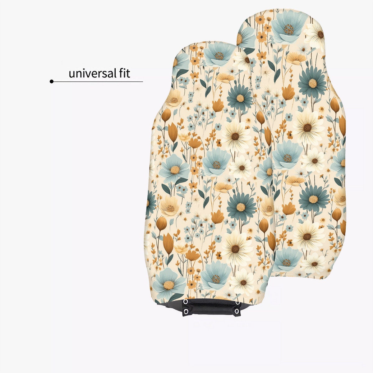 Charming Cottagecore Wildflowers Car Seat Cover