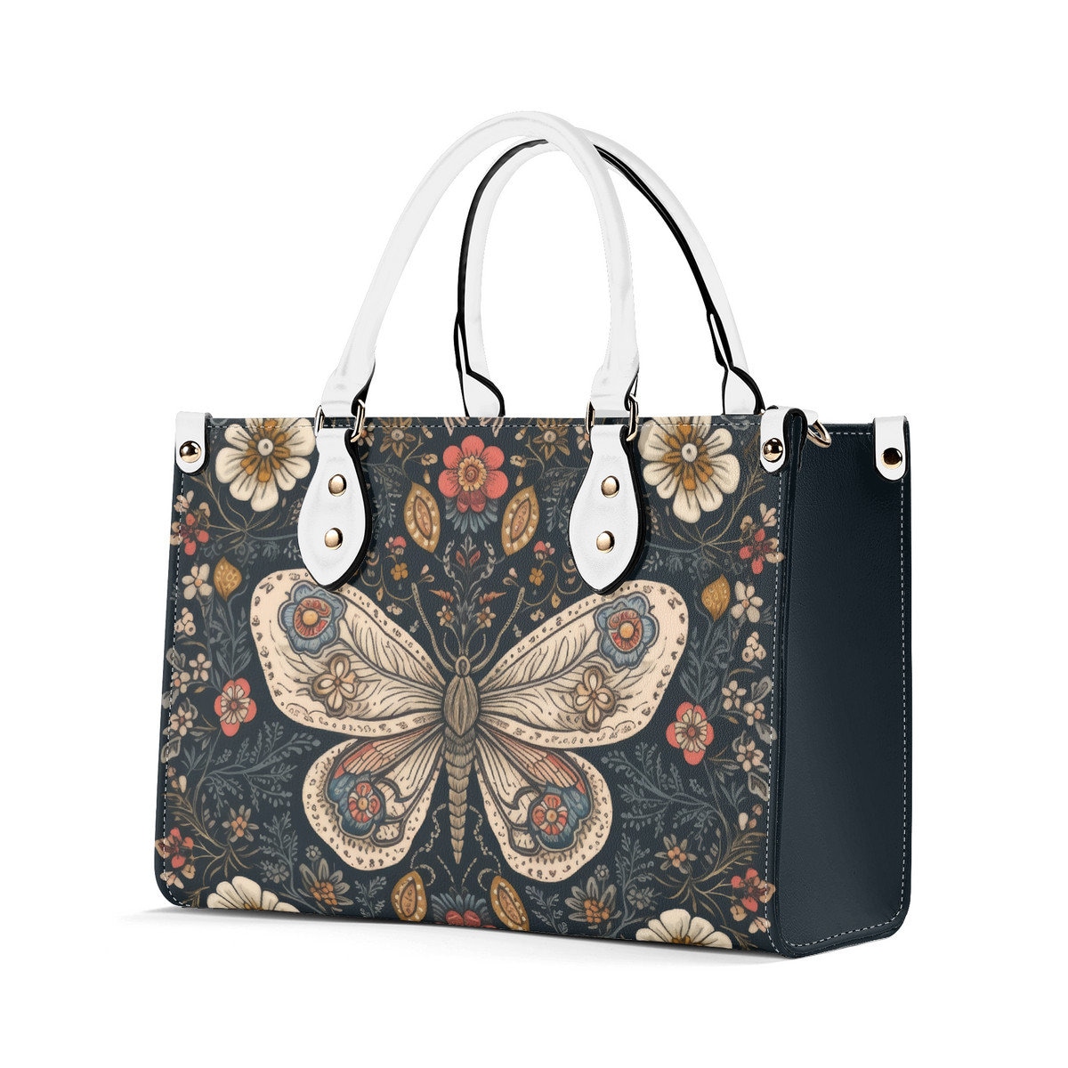 Discover Papillons Coloré Sac En Cuir