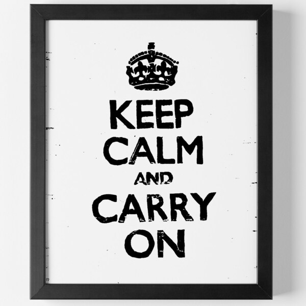 Keep Calm Print - Etsy