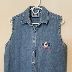Vintage Hard Rock Denim Tank Top